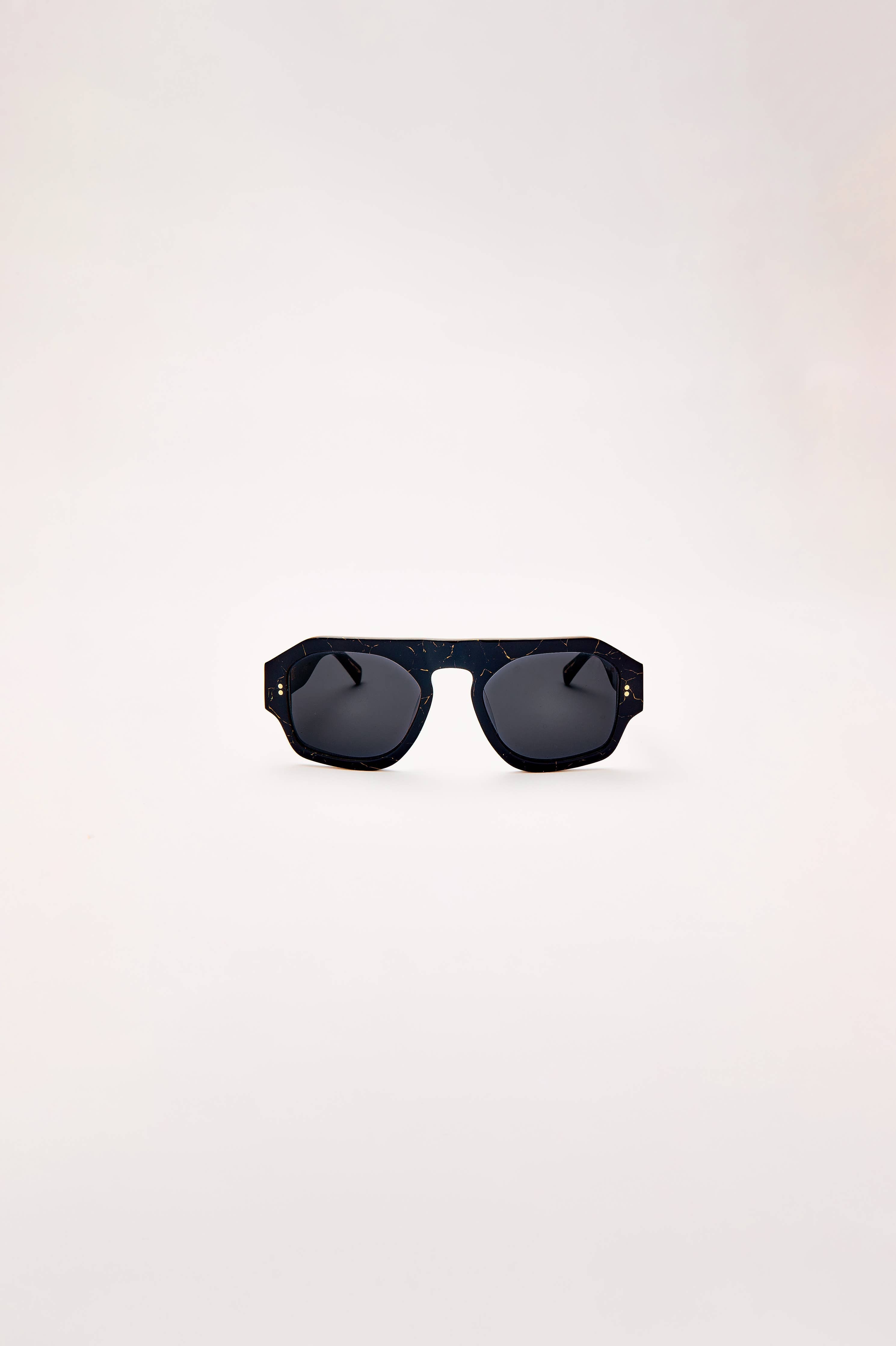 Louie Nouveau Noir Aviator Sunglasses