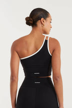 EcoSculpt Contrast One Shoulder Tank