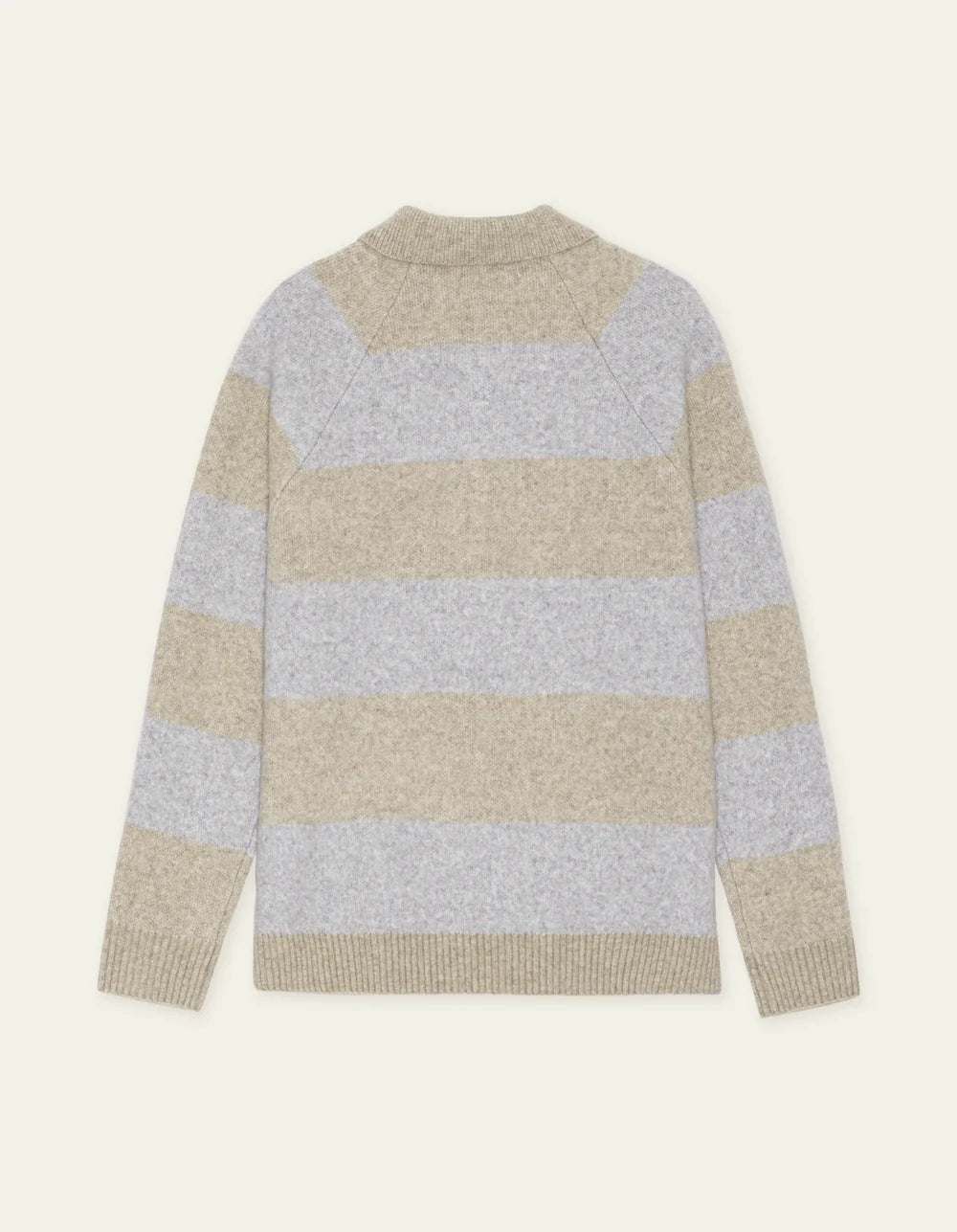 Striped Melange Knitted Polo