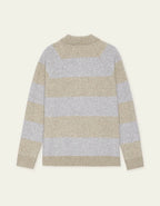 Striped Melange Knitted Polo