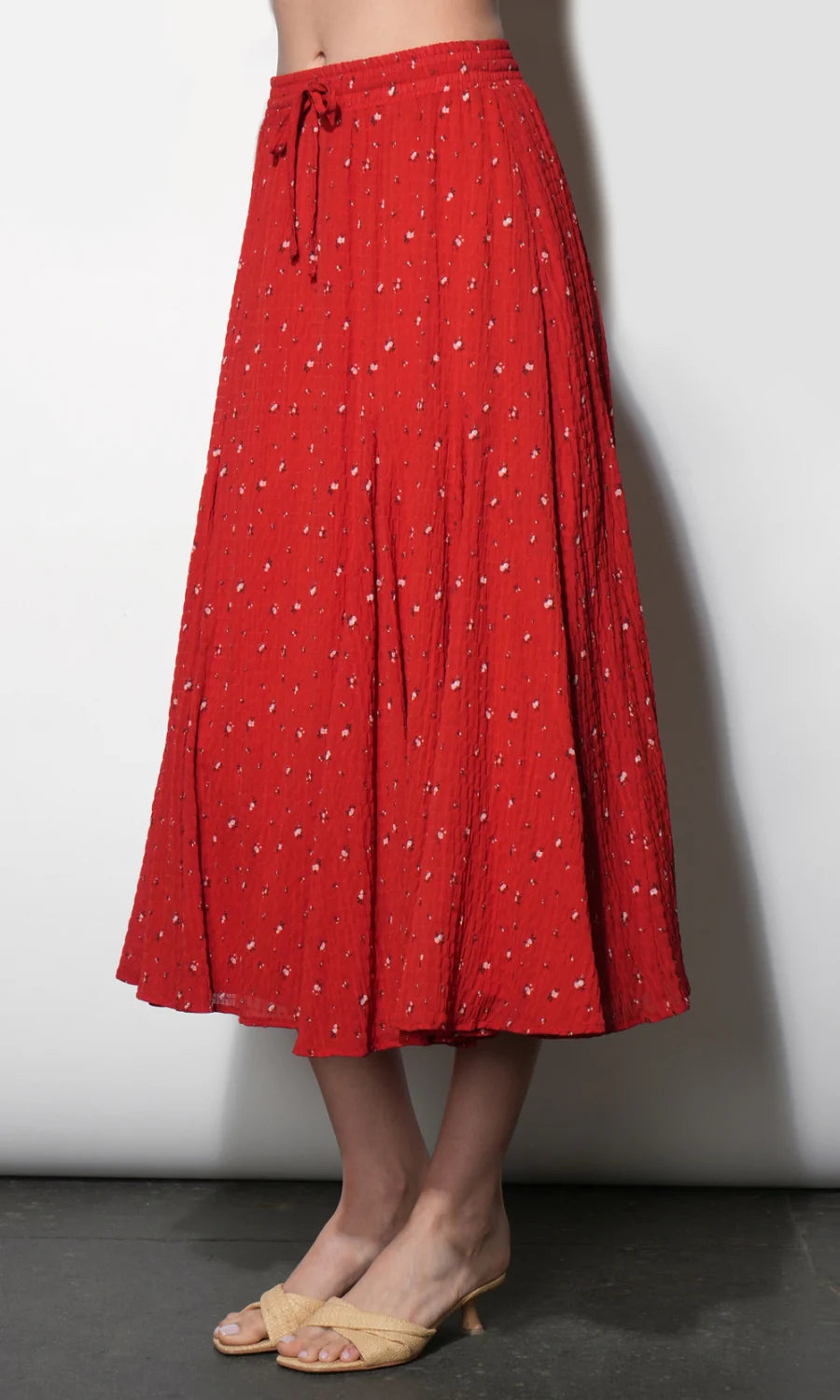 Sadue Godet Midi Skirt