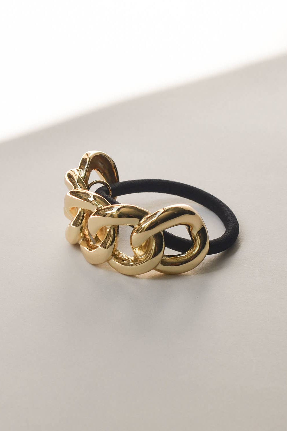 Gold Chain Metal Ponytail Cuff Hair Tie