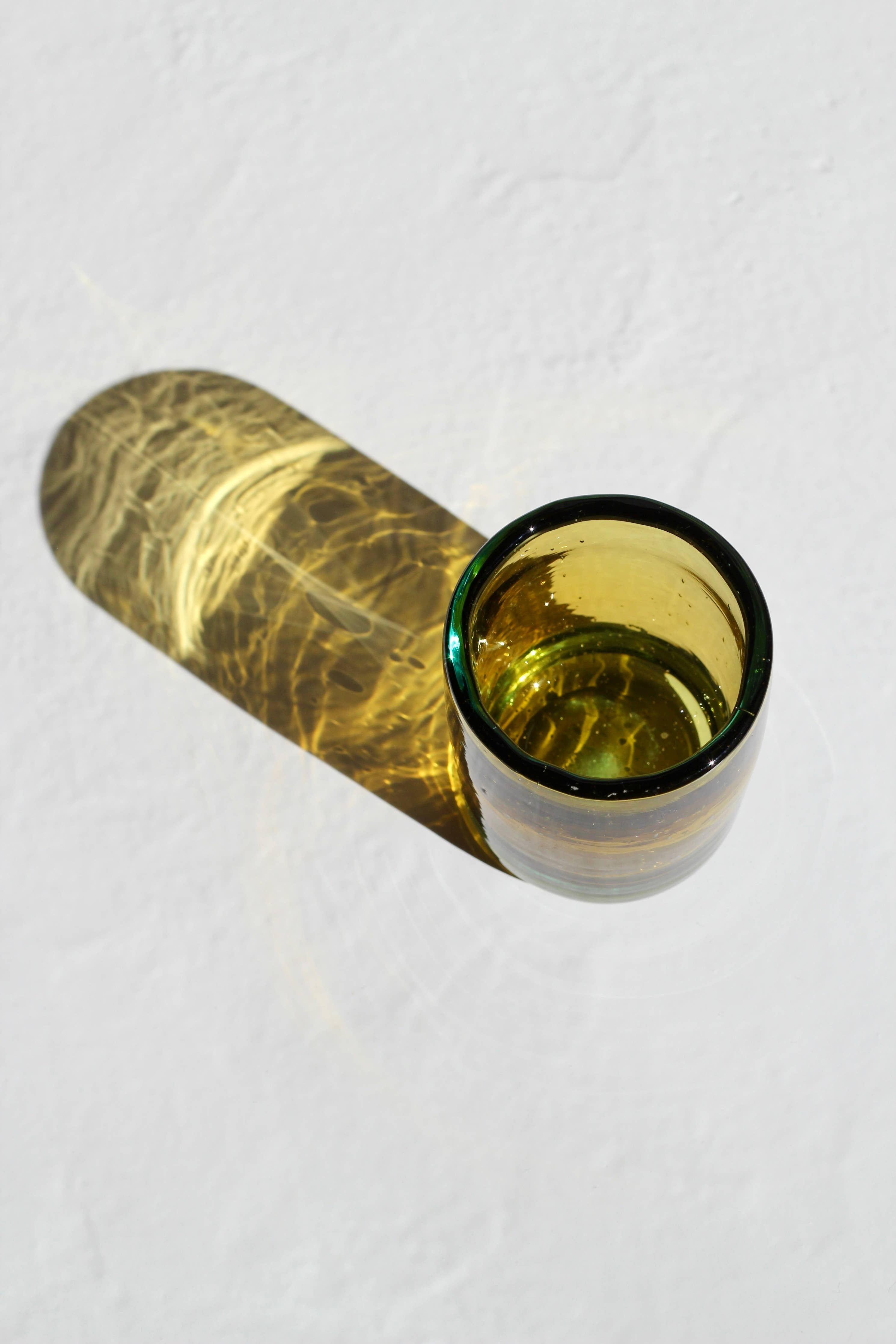 Mini Tumbler in Aqua/Amber