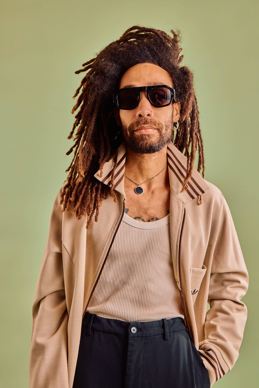 Louie Nouveau Noir Aviator Sunglasses