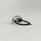 Silver Bold Crescent Metal Cuff Hair Tie