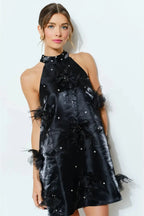 The Midnight Bloom Mini Dress