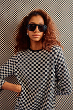 Louie Nouveau Noir Aviator Sunglasses
