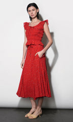 Sadue Godet Midi Skirt