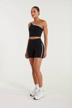 EcoSculpt Contrast One Shoulder Tank