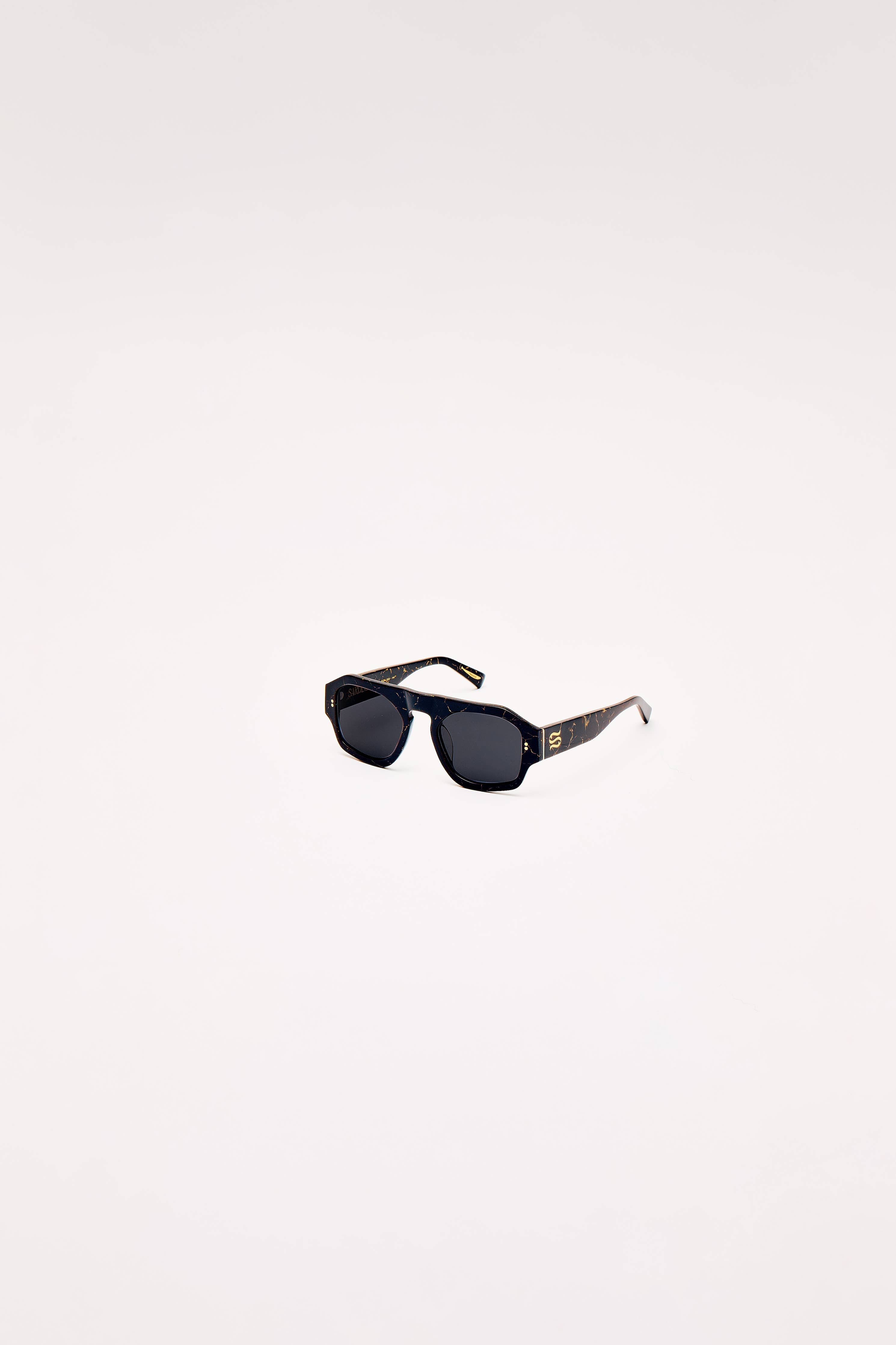 Louie Nouveau Noir Aviator Sunglasses