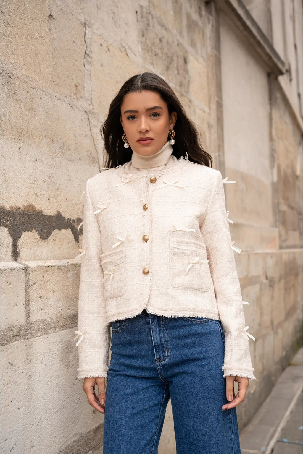 Lola Tweed Jacket + Bows