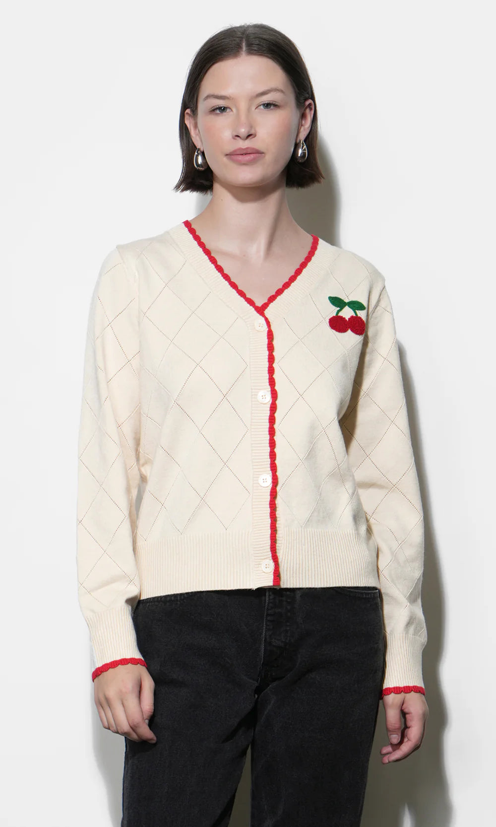 Cherry Knit Cardigan