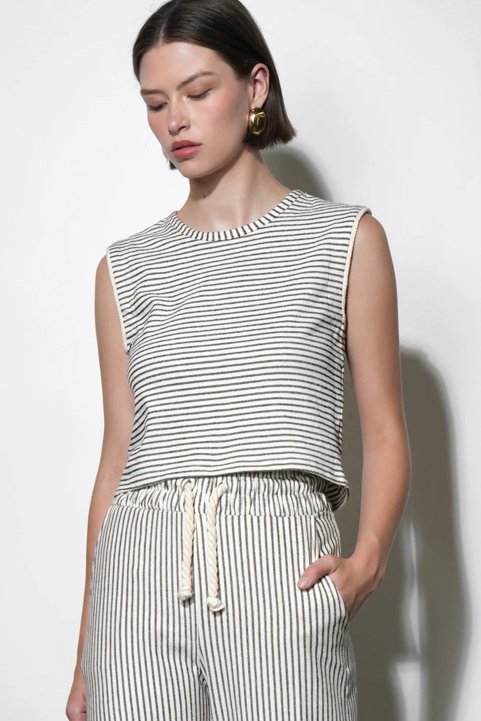 Daphne Sleeveless Knit Shell Top