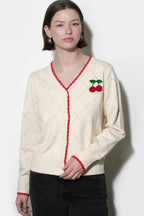 Cherry Knit Cardigan