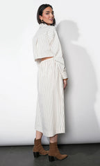 Cosette Open Back Shirt Dress
