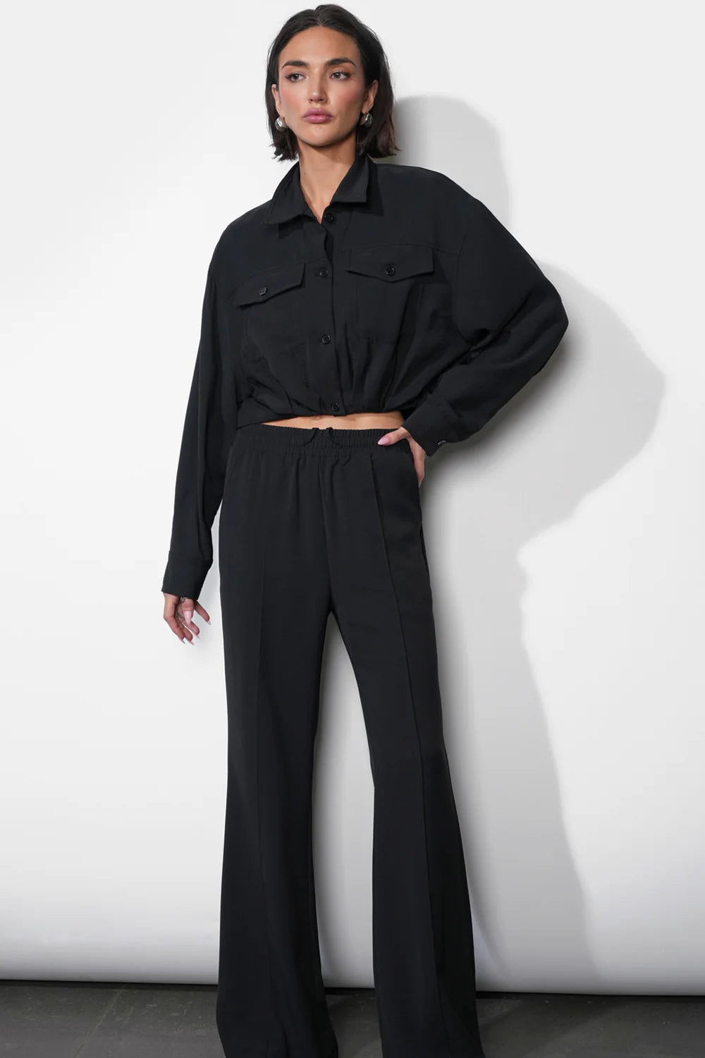 Abigail Drawstring Flared Pants