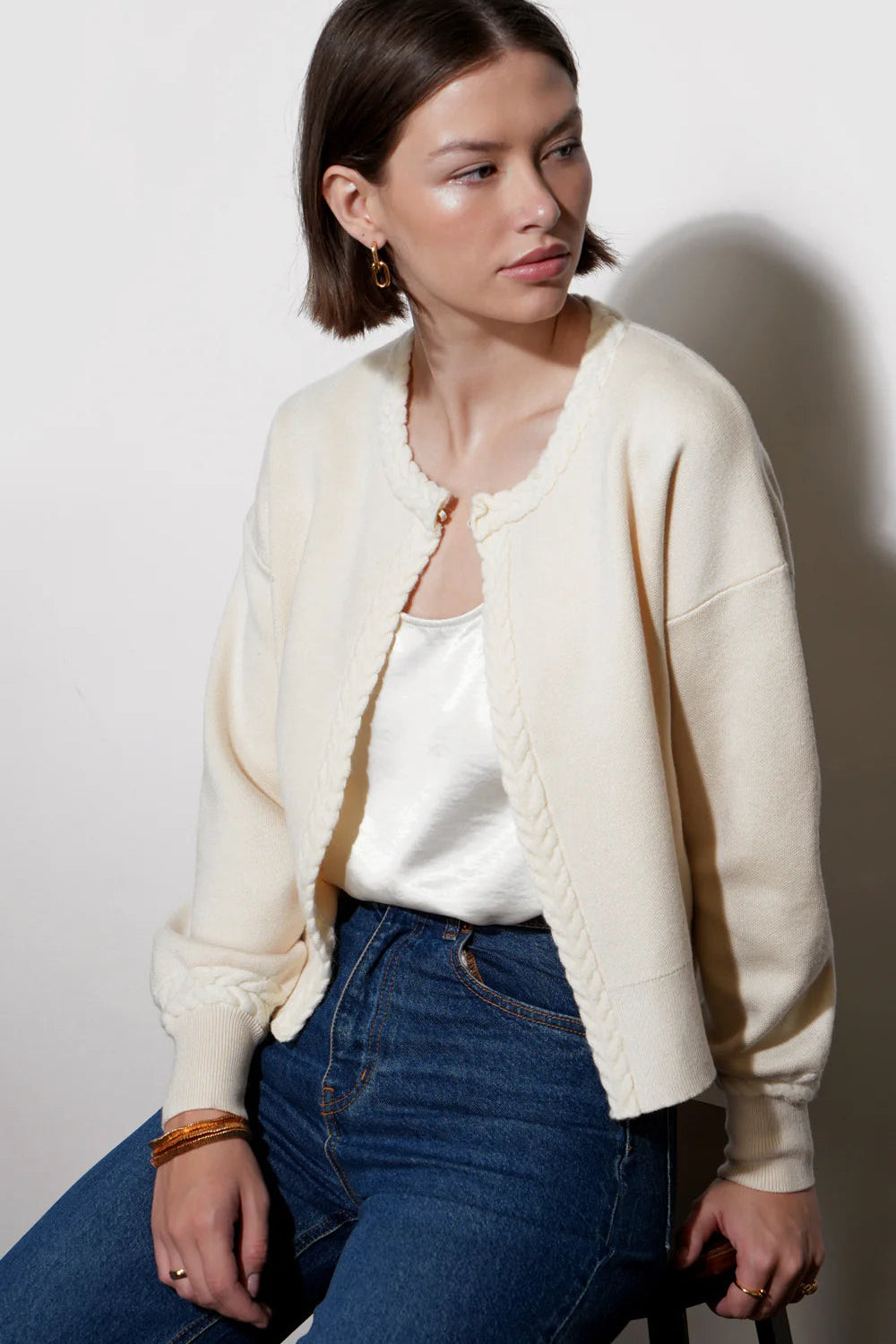 Teagan Braid Detail Cardigan