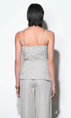 Sandi Button Front Top