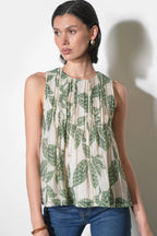 Elaine Sleeveless Pintuck Top