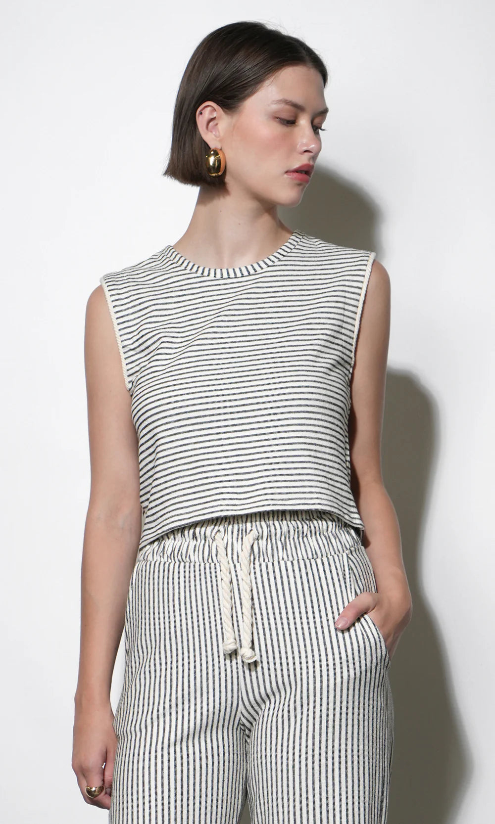 Daphne Sleeveless Knit Shell Top