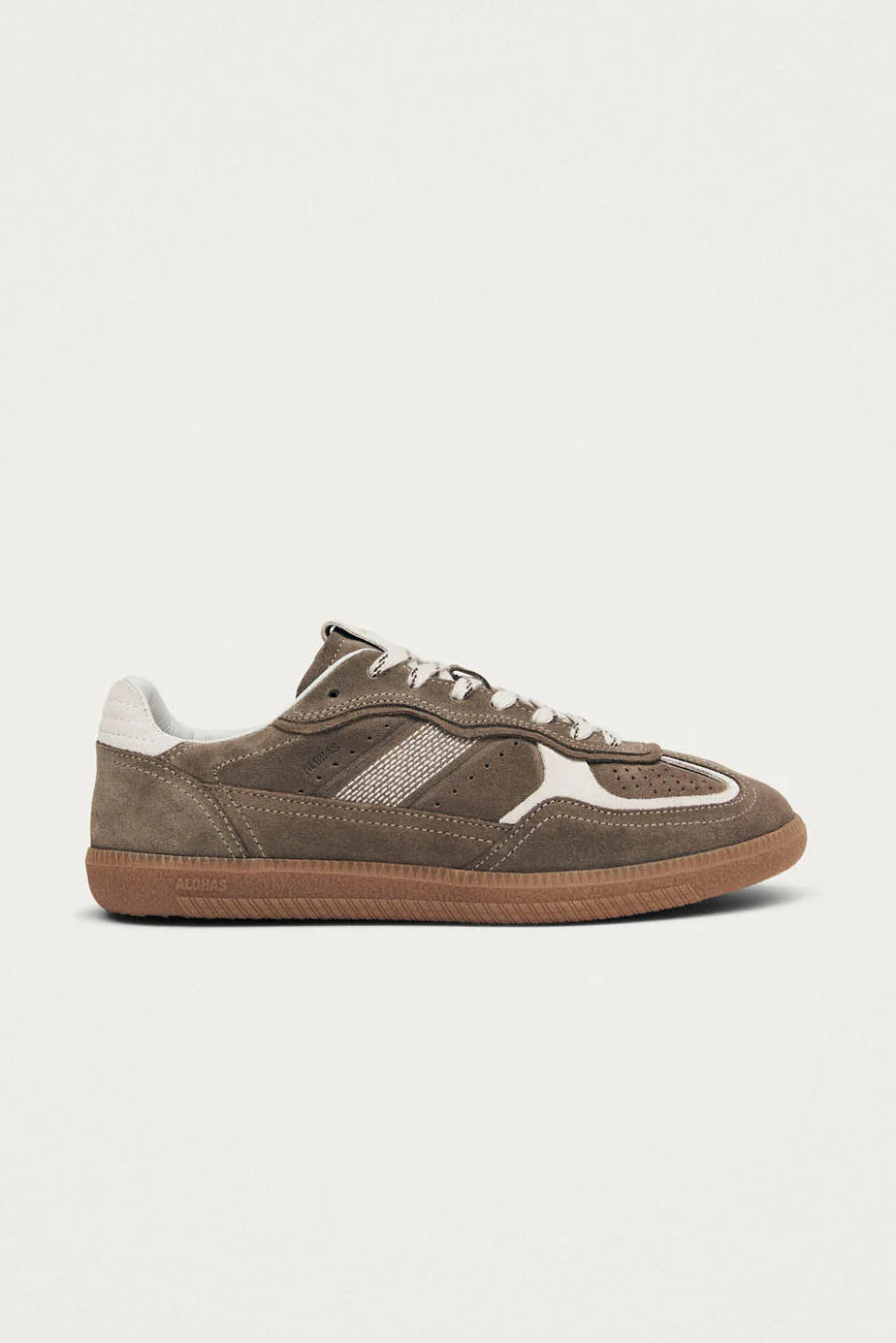 TB. 490 Rife Taupe Leather Sneakers