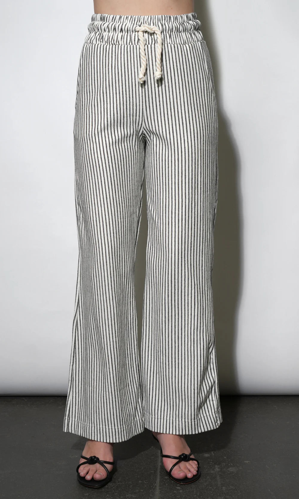 Isla Wide Leg Knit Pull Up Pants