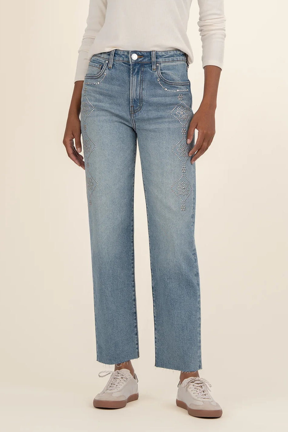 Fay High Rise Ankle Straight Leg