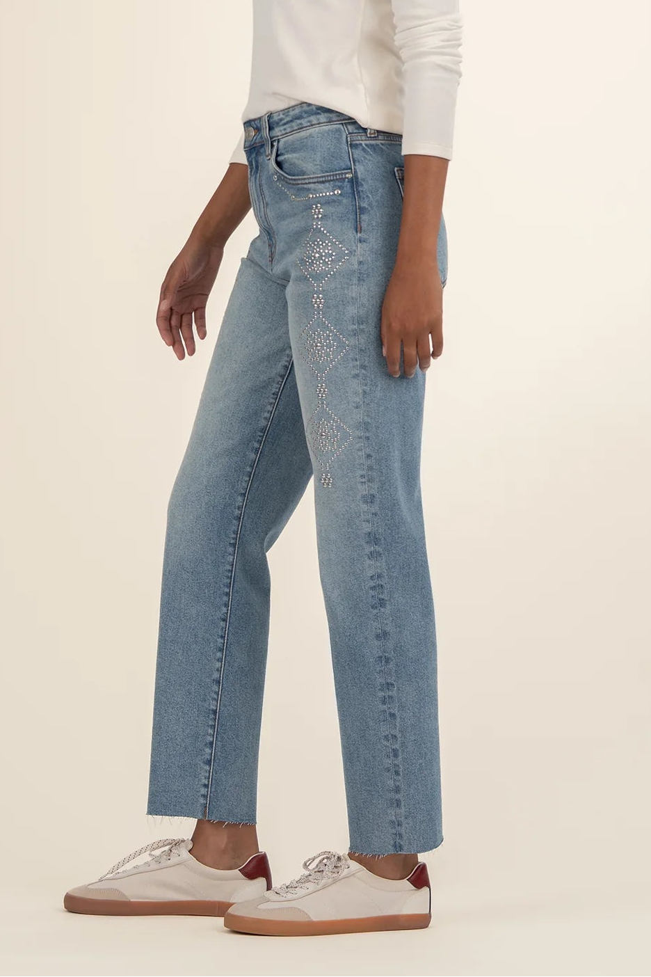 Fay High Rise Ankle Straight Leg