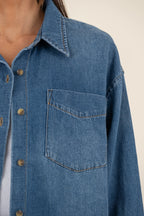 Gertie Button Down Denim Top