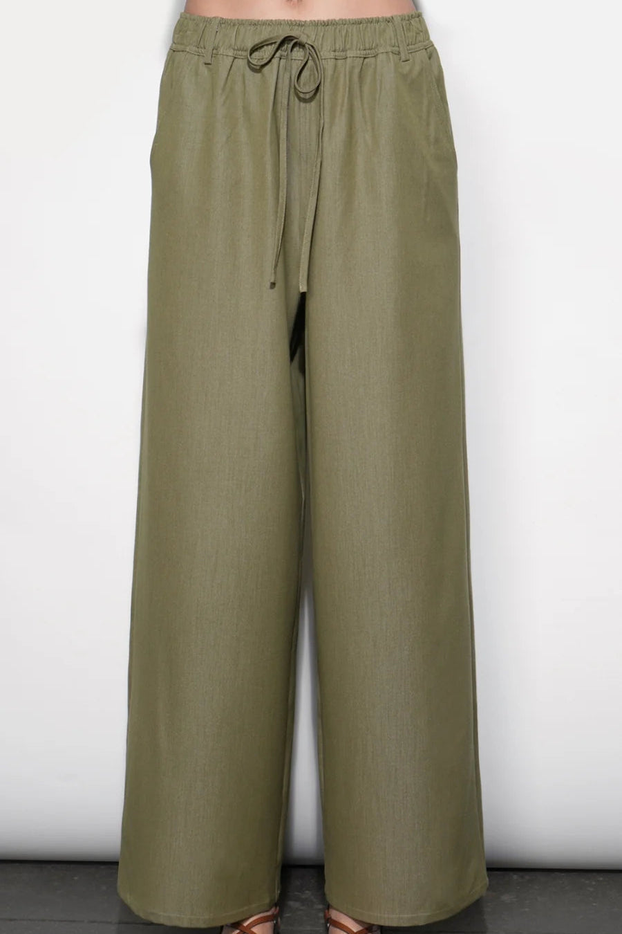 Paisley Wide Leg Pull On Pants