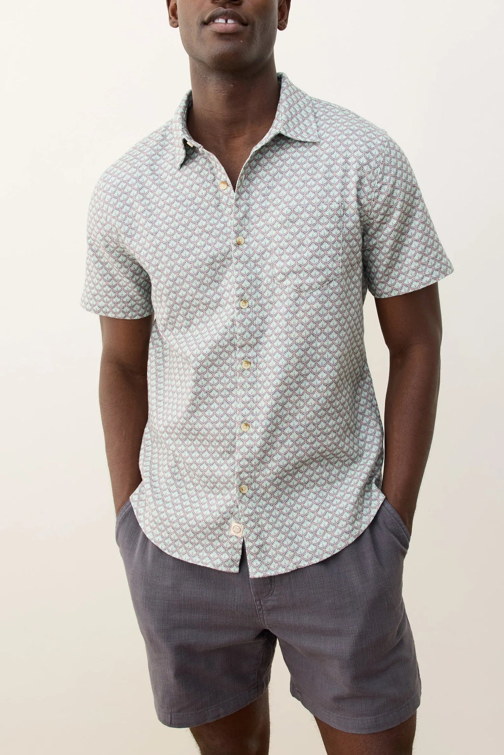 Stretch Selvage Short Sleeve Shirt