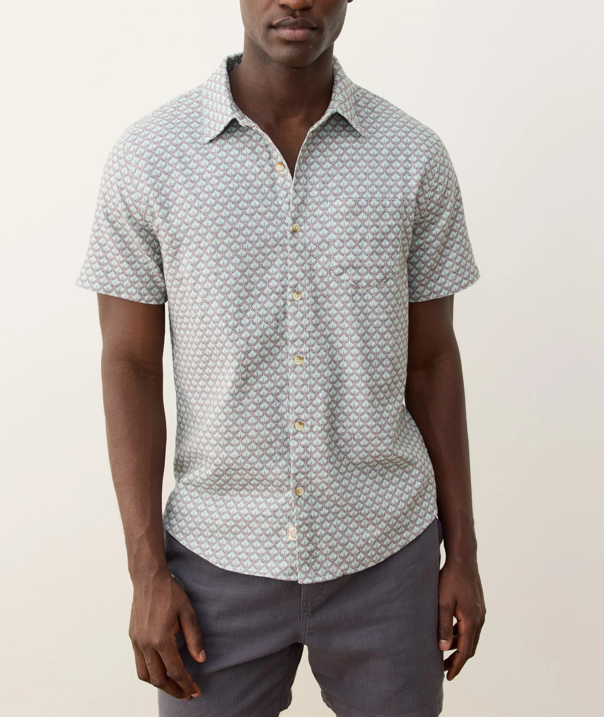 Stretch Selvage Short Sleeve Shirt