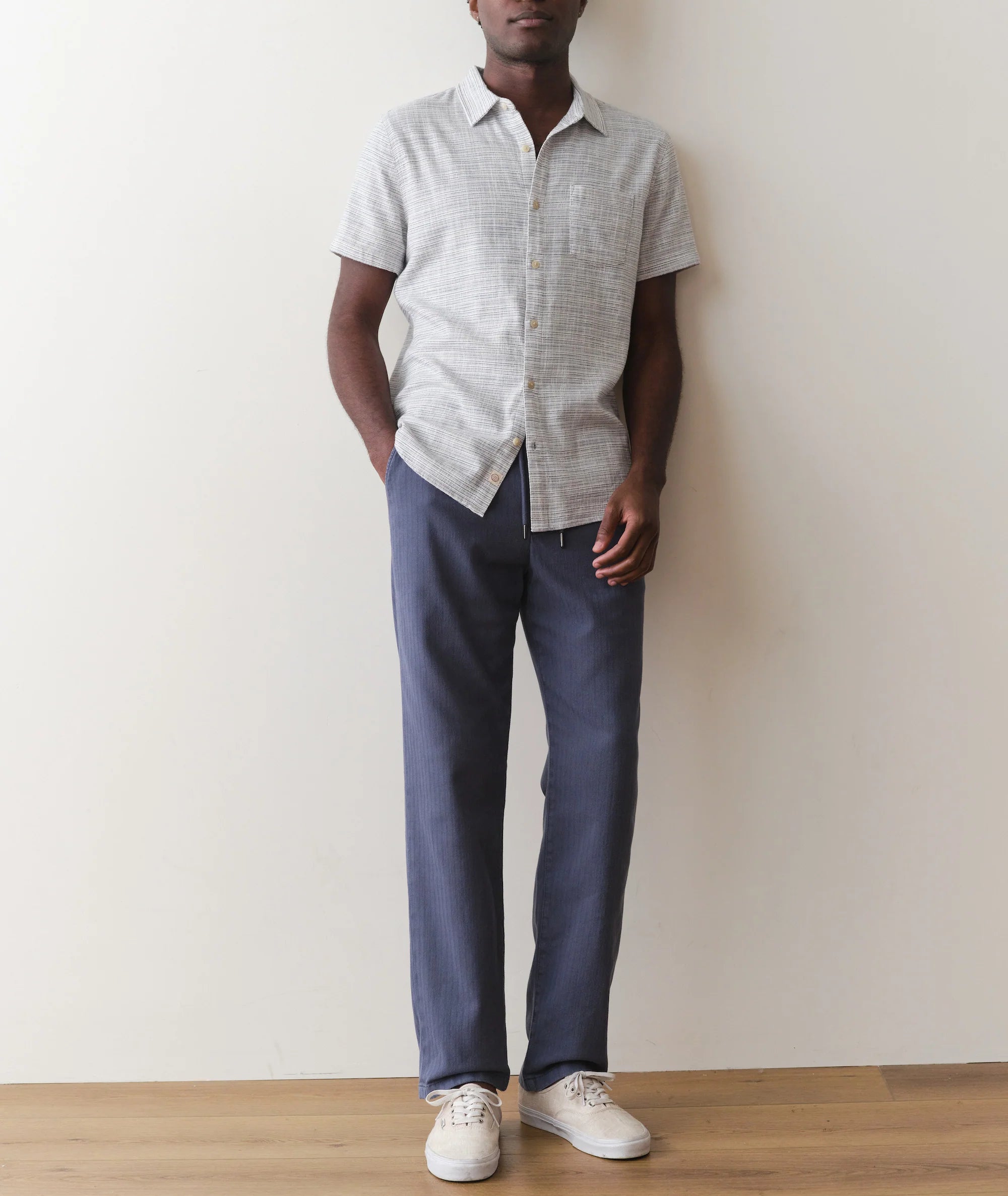 Stretch Selvage Short Sleeve Shirt
