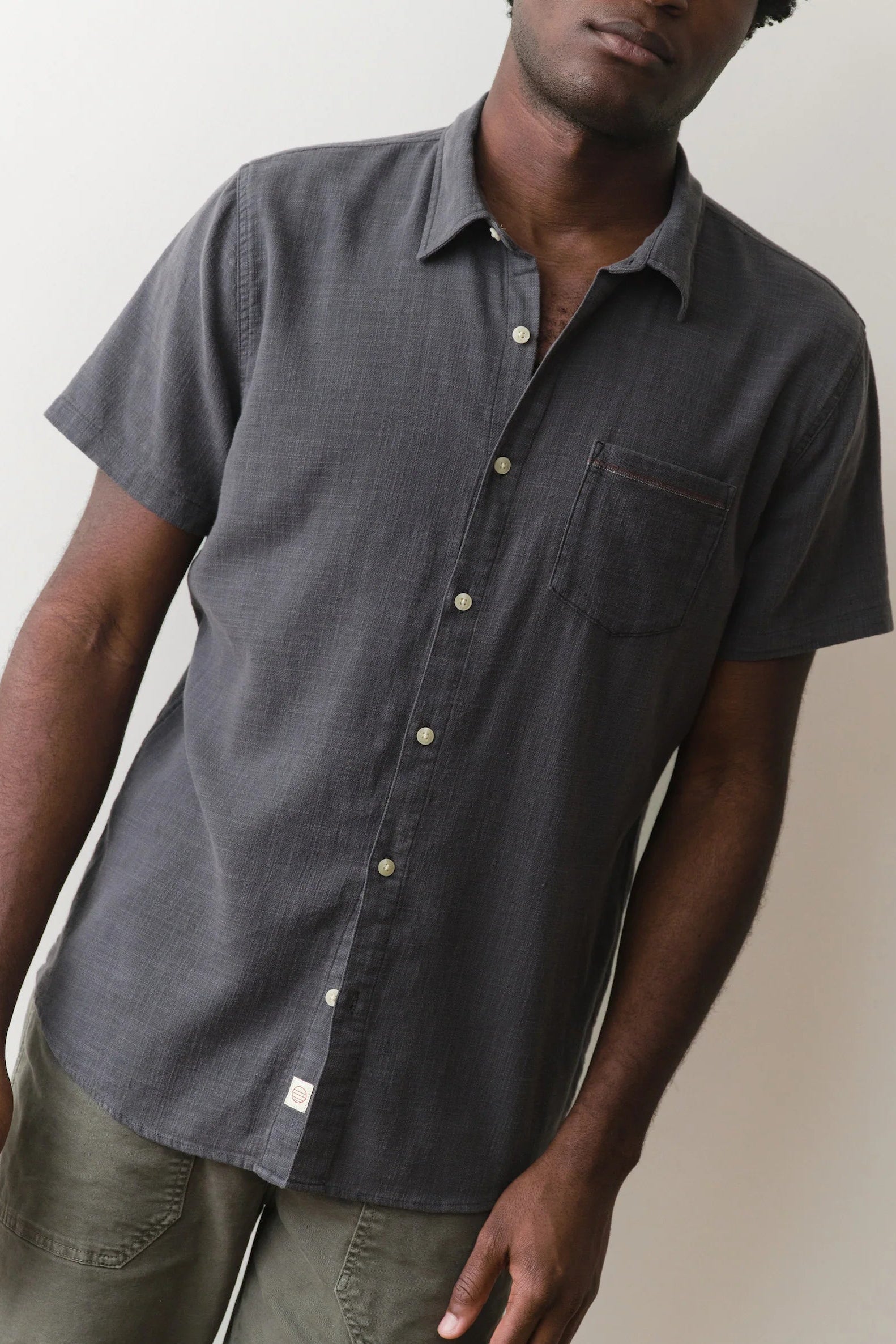 Stretch Selvage Short Sleeve Shirt