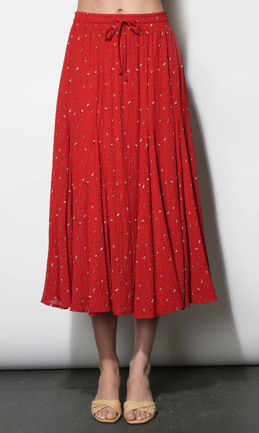 Sadue Godet Midi Skirt