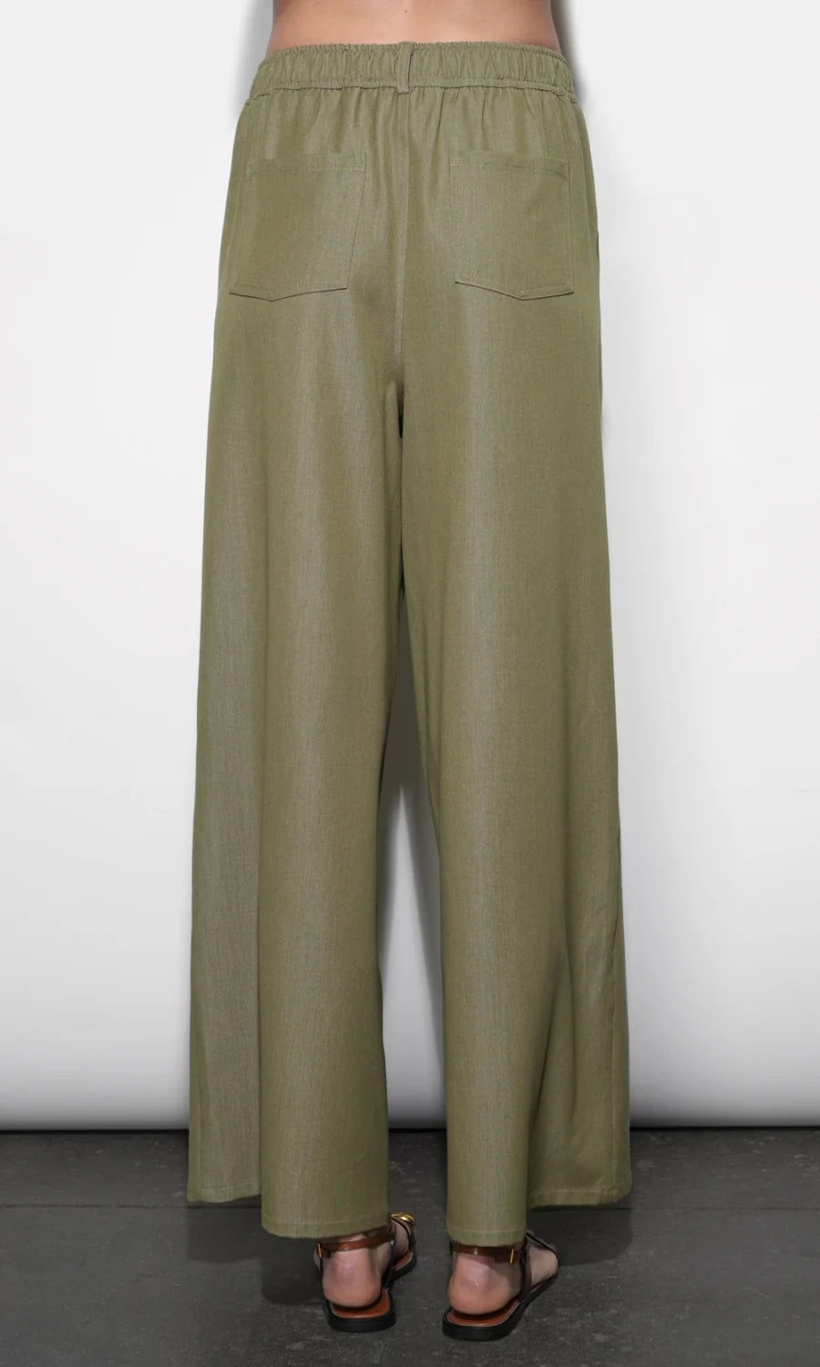 Paisley Wide Leg Pull On Pants