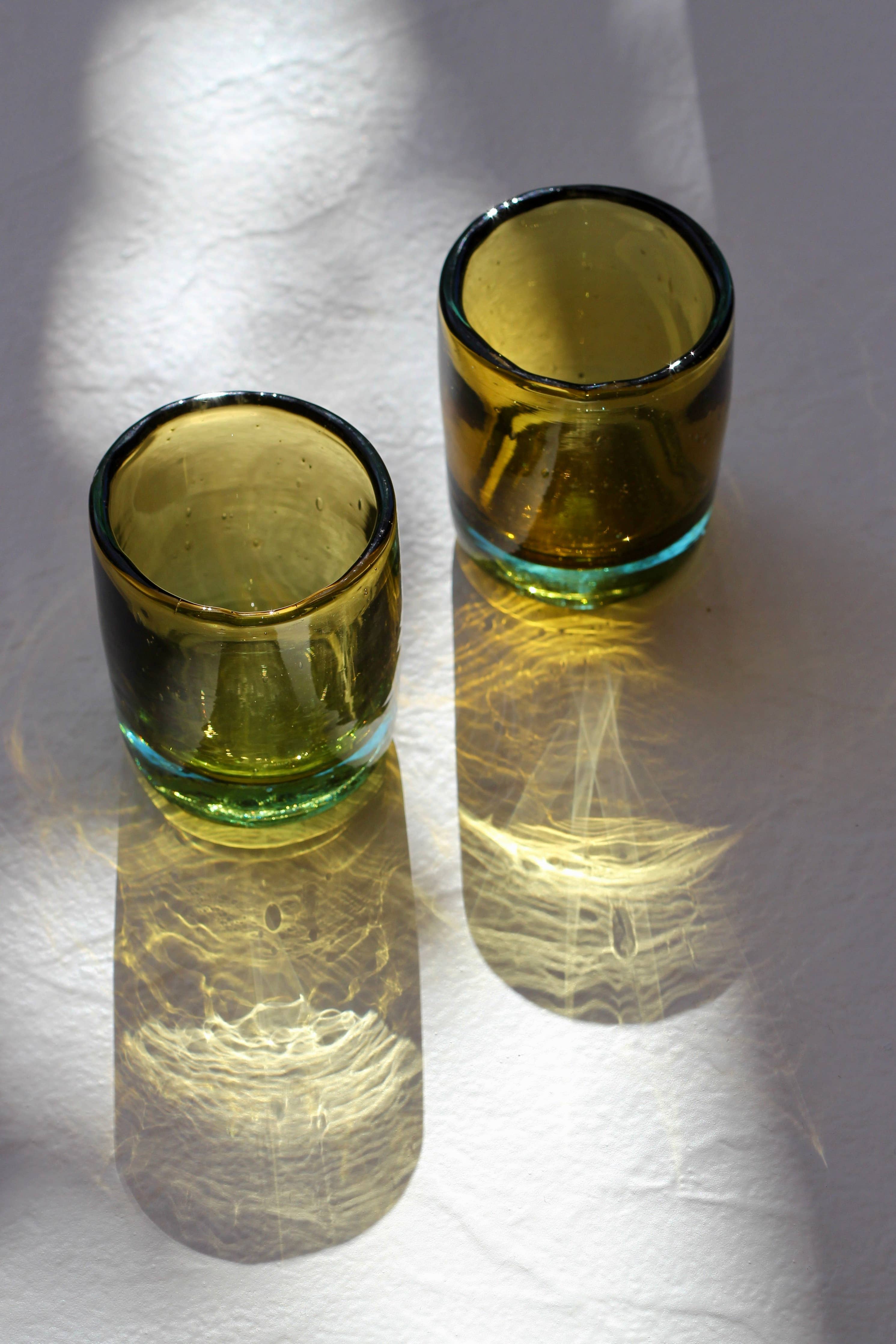 Mini Tumbler in Aqua/Amber