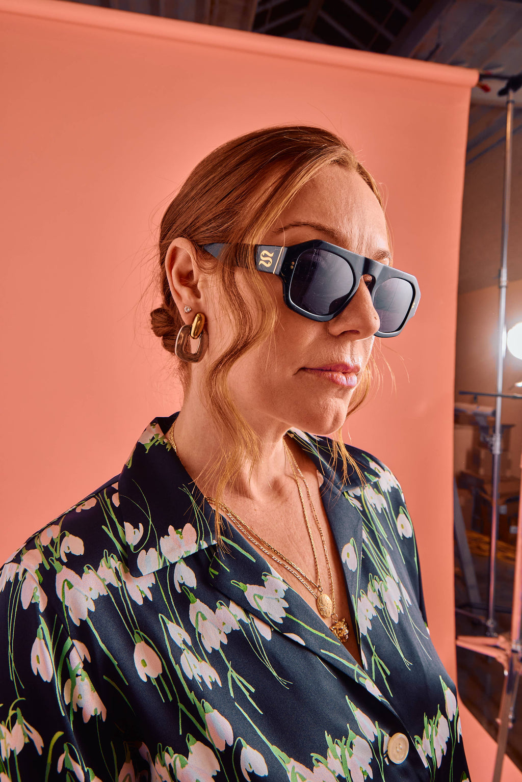 Louie Nouveau Noir Aviator Sunglasses