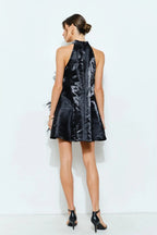 The Midnight Bloom Mini Dress
