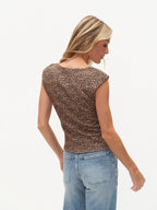 Roxie Cheetah Square Neck Top