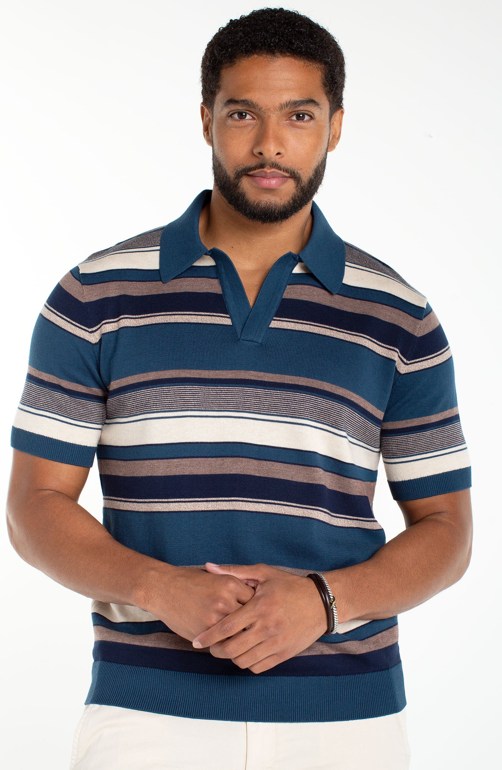 Johnny Collar Sweater Knit Polo