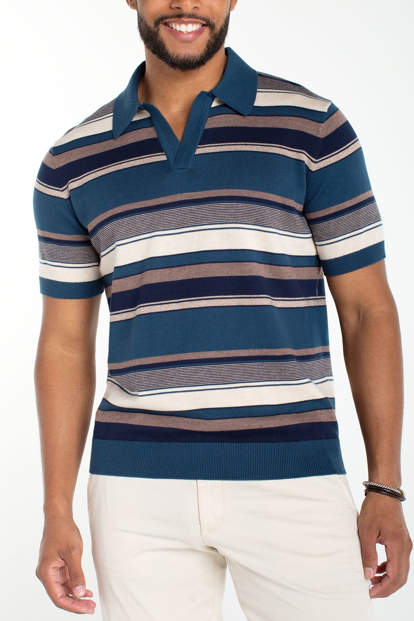 Johnny Collar Sweater Knit Polo