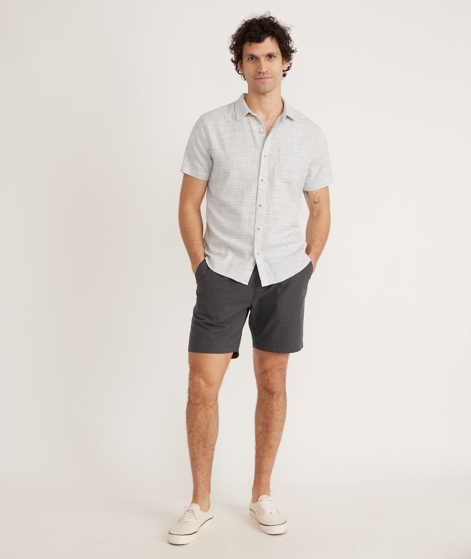 Stretch Selvage Short Sleeve Shirt