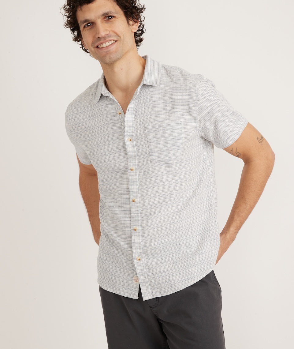 Stretch Selvage Short Sleeve Shirt