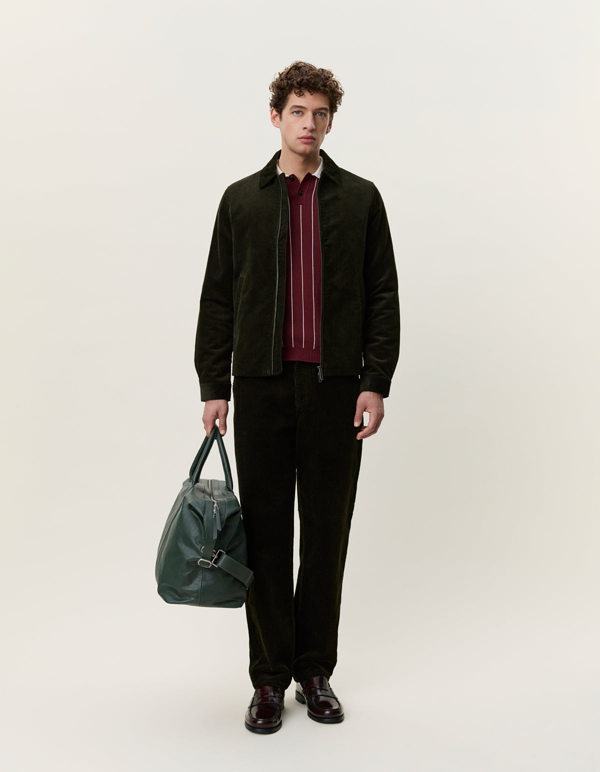 Corduroy Zipper Coach Jacket