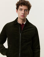 Corduroy Zipper Coach Jacket
