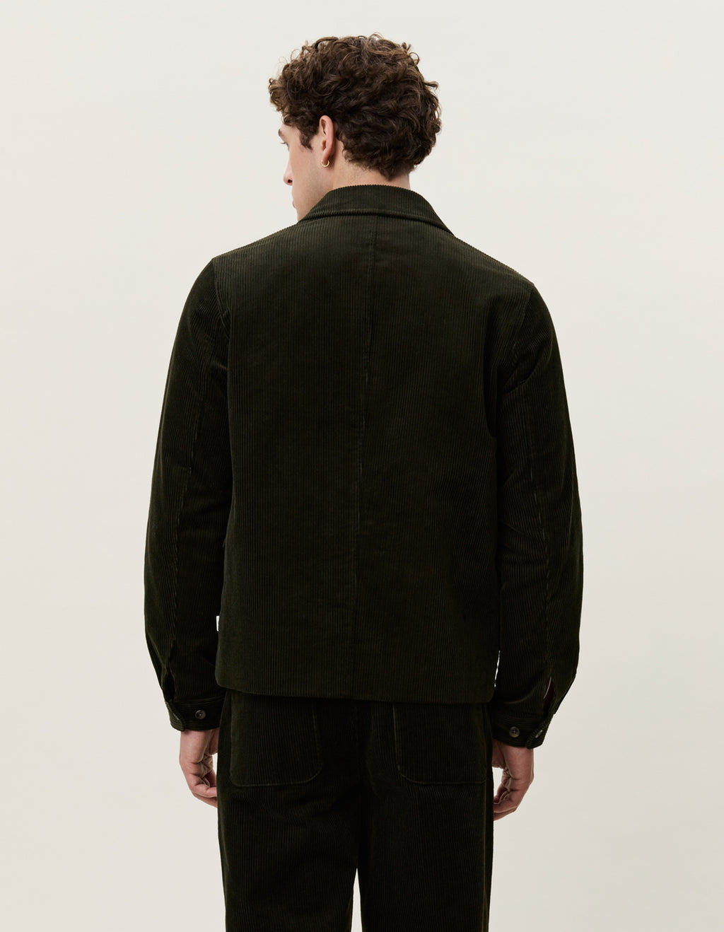 Corduroy Zipper Coach Jacket