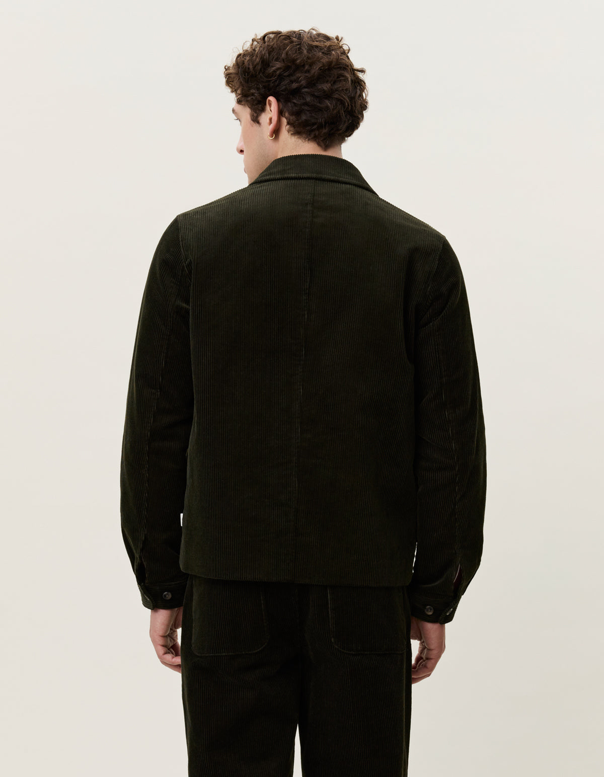 Corduroy Zipper Coach Jacket