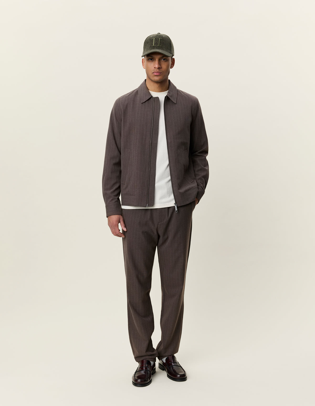 Pinstripe Coach Jacket
