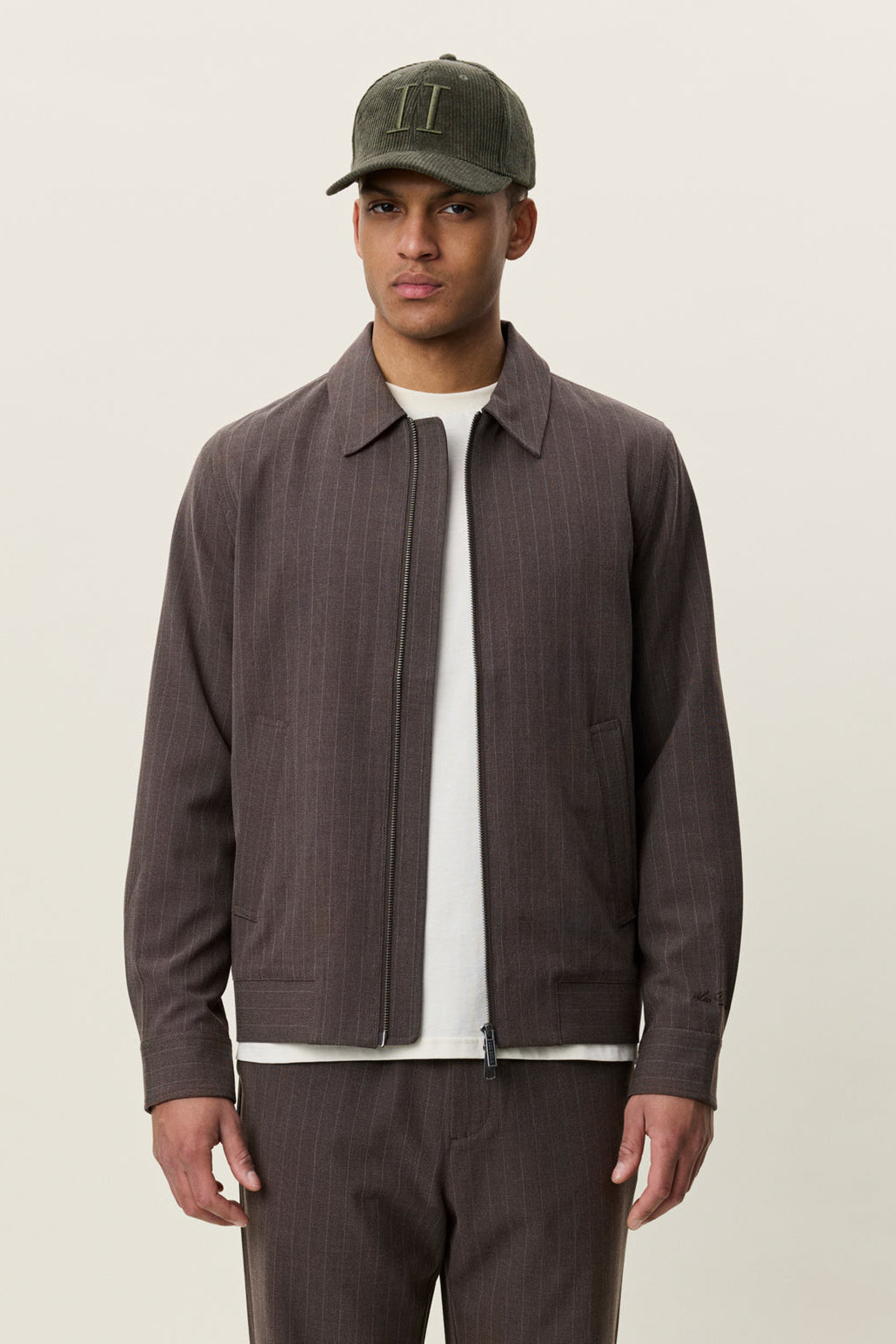 Pinstripe Coach Jacket